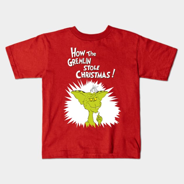 Stealing Christmas Kids T-Shirt by machmigo